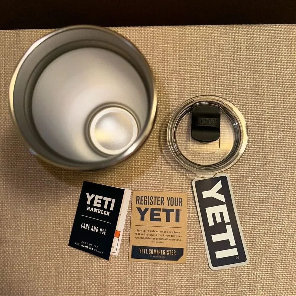 Yeti Rambler 20oz Tumbler Cup Sandstone Pink Color NWT